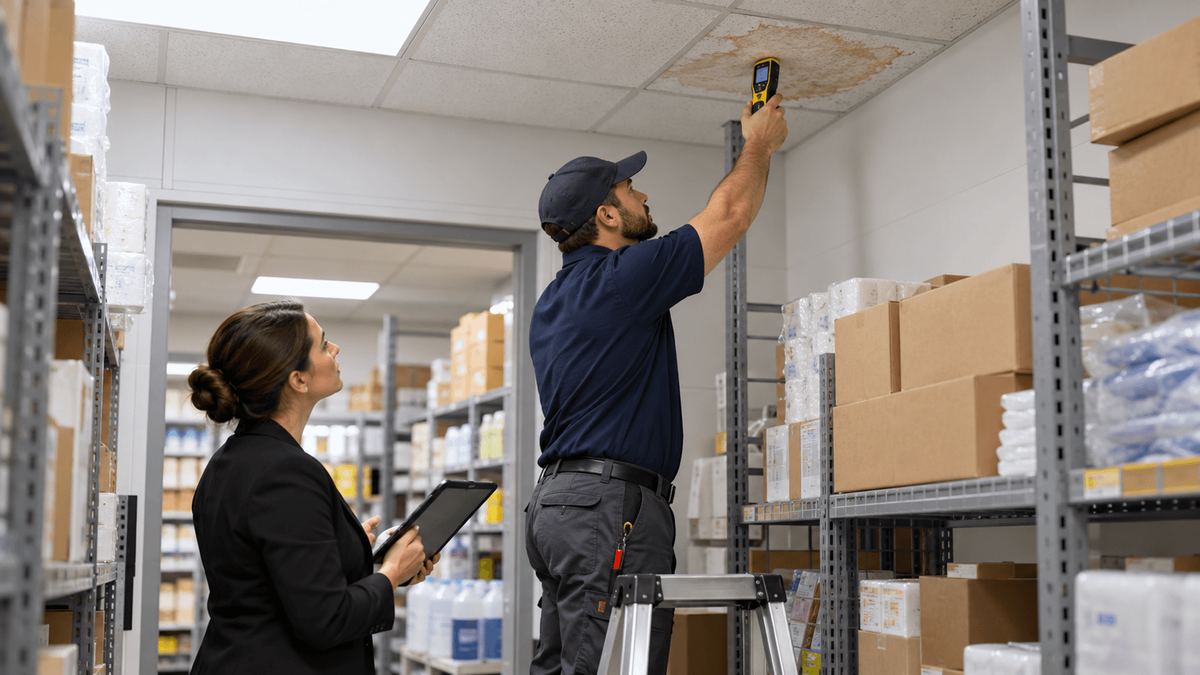 Moisture Response Training for Retail Stores: Coordinating Roof Leaks, Stockrooms, and Repairs